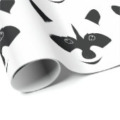 Raccoon Geschenkpapier (Rolleneckpunkt)