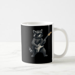 Raccoon Gitarrenrock und Roll Gift Men Wome Kaffeetasse