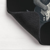 Raccoon Gitarrenrock und Roll Gift Men Wome Mousepad (Ecke)