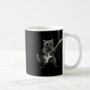 Raccoon Gitarrenrock und Roll Gitarrist Rac Kaffeetasse