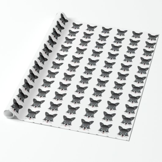 Raccoon - Glossy Wrapping Paper, 30" x 15' Geschenkpapier (Ungerollt)