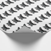 Raccoon - Glossy Wrapping Paper, 30" x 15' Geschenkpapier (Ecke)