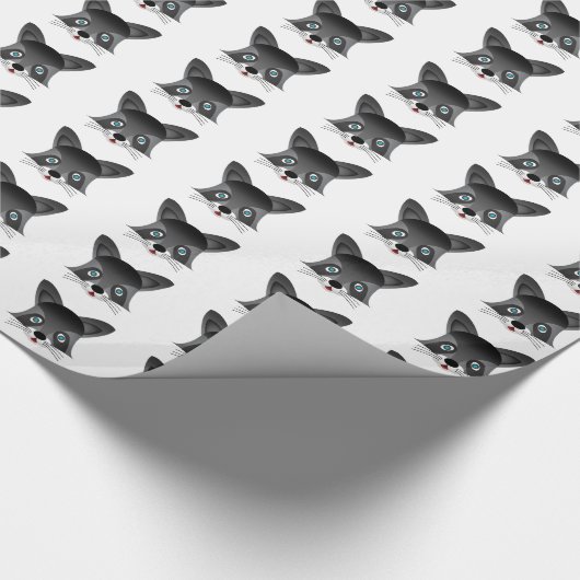 Raccoon - Glossy Wrapping Paper, 30" x 15' Geschenkpapier (Ecke)