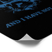 Raccoon God Is Testing Me And I Have Not Studied Poster (Ecke)