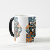 Raccoon Head mit Adventure Style Verwandlungstasse (Vorderseite Links)