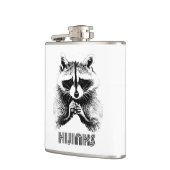 Raccoon Hijinks Flachmann (Links)