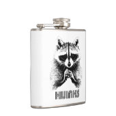 Raccoon Hijinks Flachmann (Rechts)