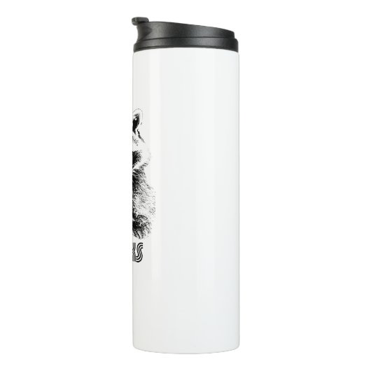 Raccoon Hijinks Thermosbecher (Nach rechts gedreht)