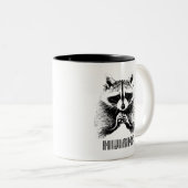 Raccoon Hijinks Zweifarbige Tasse (VorderseiteRechts)