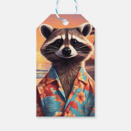 Raccoon Holiday Geschenkanhänger
