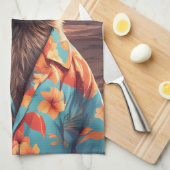 Raccoon Holiday Geschirrtuch (Viertel Falte)