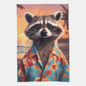 Raccoon Holiday Geschirrtuch (Vertikal)
