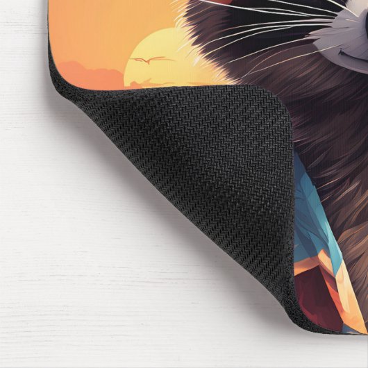 Raccoon Holiday Mousepad (Ecke)
