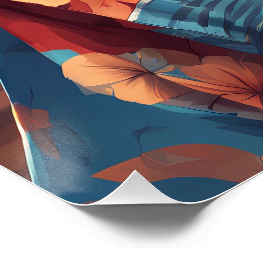 Raccoon Holiday Poster (Ecke)