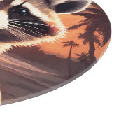 Raccoon Holiday Schneidebrett (Ecke)