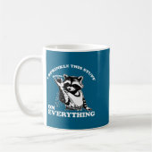 Raccoon I Sprinkle This Stuff On Everything Funny  Kaffeetasse (Links)