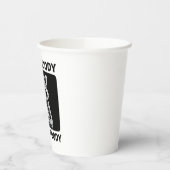 Raccoon If I'm Moody Give Me Foody Funny Saying Pappbecher (Links)