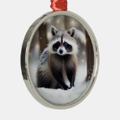 Raccoon im Magenwald Ornament Aus Metall (Rechts)