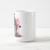 Raccoon im Mülleimer-Valentinstag Kaffeetasse (Mittel)