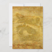 Raccoon in der alten Scheune Einladung (Rückseite)