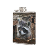 Raccoon in der alten Scheune Flachmann (Links)