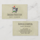 Raccoon in der Weihnachtsmannmütze in der Urlaubsa Visitenkarte (Vorne/Hinten)