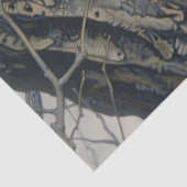 Raccoon in einer Baumfarbe Seidenpapier (Detail)