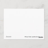 Raccoon in rosa Stiefel Postkarte (Rückseite)