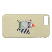 Raccoon in Weihnachtsmannmütze in Weihnachtsstimmu Case-Mate iPhone Hülle (Rückseite (Horizontal))