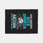 Raccoon Jagd Saison Bier Problem Counter Jäger  Fleecedecke (Vorderseite (Horizontal))