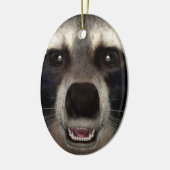 Raccoon Keramik Ornament (Links)