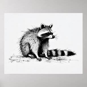Raccoon - Kunstdruckerei Poster