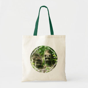 Raccoon-Lebensraum-kleine Leinwand-Tasche Tragetasche