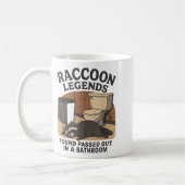 Raccoon Legends Found Ped Out In A Bathroom Trashe Kaffeetasse (Links)