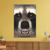 Raccoon Leinwanddruck (Insitu (Wohnzimmer))
