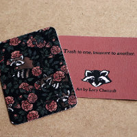 Raccoon liebt niedliche Raccoons Kunst Eins