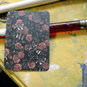 Raccoon liebt niedliche Raccoons Kunst Eins Visitenkarte