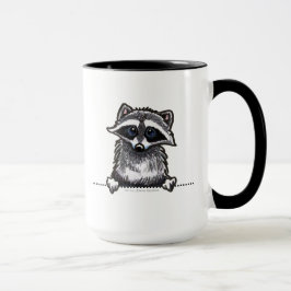 Raccoon Line Art Tasse