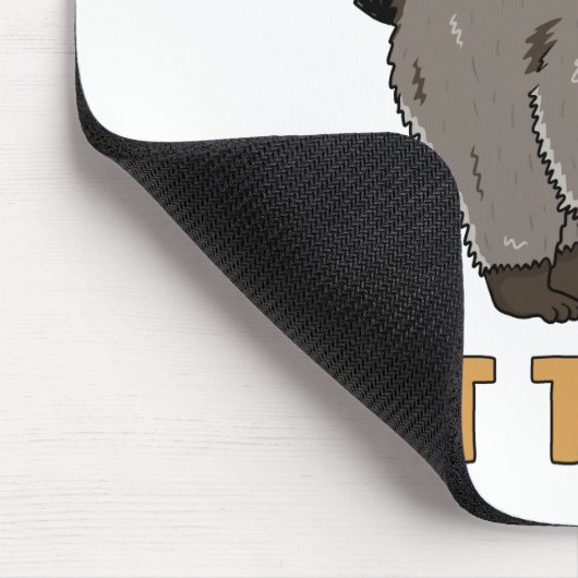 Raccoon - Live Fast Eat Trash Mousepad (Ecke)