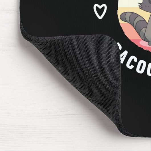 Raccoon Lover I Just Echte Liebe Raccoons Mousepad (Ecke)