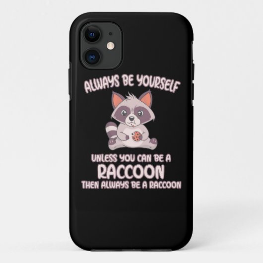 Raccoon Lover immer ein Raccoon sein Case-Mate iPhone Hülle (Rückseite)