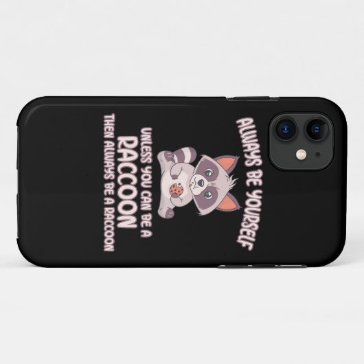 Raccoon Lover immer ein Raccoon sein Case-Mate iPhone Hülle (Rückseite (Horizontal))
