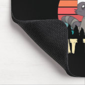 Raccoon Lover Live Fast Eat Trash Mousepad (Ecke)