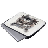 Raccoon Lover Lovely Baby Raccoon Laptopschutzhülle (Vorne Knopf)