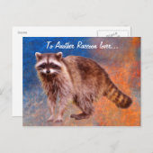 Raccoon-lover Naturerlebnis Postkarte (Vorne/Hinten)
