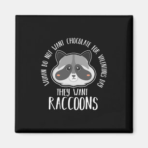 Raccoon Lover Raccoon Für Valentinstag Magnet