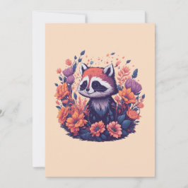 Raccoon Lovers Arte Einladung