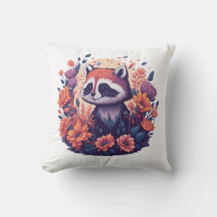 Raccoon Lovers Arte Kissen