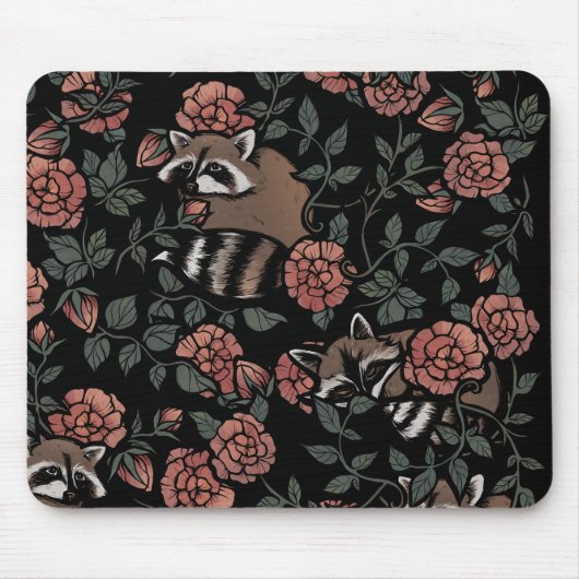 Raccoon lovers cute raccoons art one persons trash mousepad (Vorne)