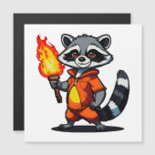 Raccoon Magnetkarte (Vorne/Hinten)